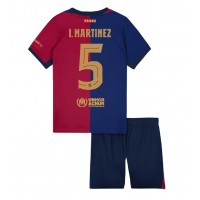 Barcelona Inigo Martinez #5 Replica Home Minikit 2024-25 Short Sleeve (+ pants)